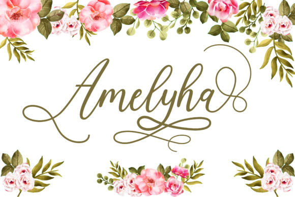 Amelyha Script Handwritten Font for Elegant Web Design