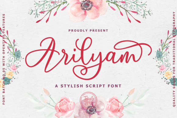 Arilyam: A Script Handwritten Font for Elegant Campaign Design