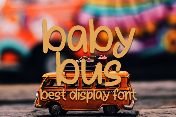 Baby Bus Typeface: A Handwritten Font for Editorial Design