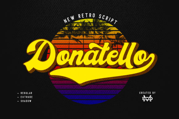 Donatello: A Playfully Nostalgic Script Handwritten Font for Digital Brands
