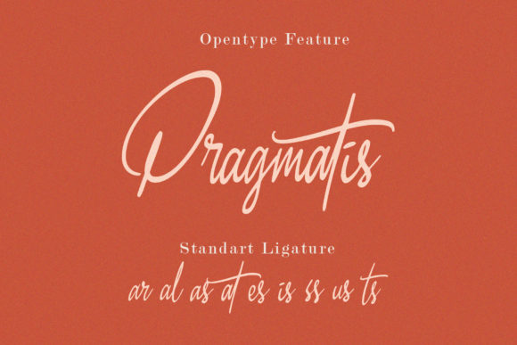 Dragmatis Handwritten Font for Elegant Craft Designs