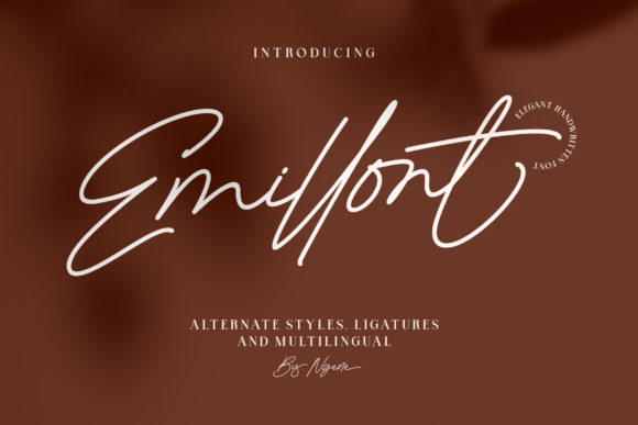 Emillont: A Classy Handwritten Typeface for Editorial Design