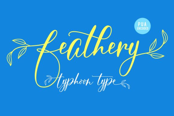 Feathery Typeface Review: A Script Handwritten Font for Editorial Design