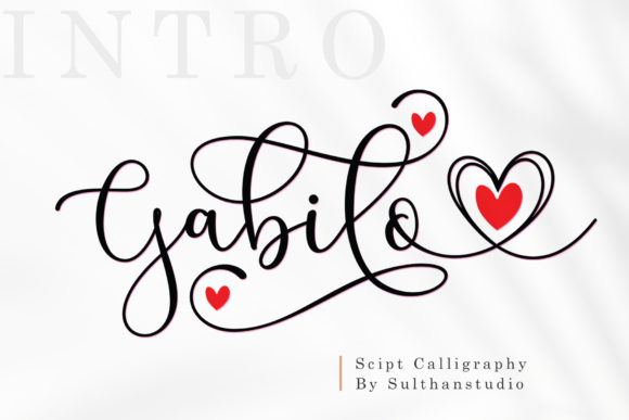Gabilo Font: Elegant Script Handwritten Design