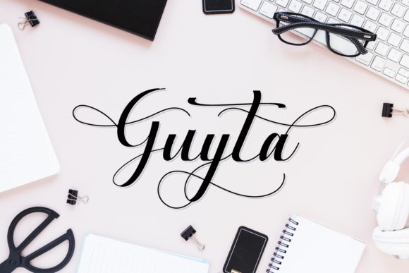 Guyta Script Handwritten Font for Elegant Branding
