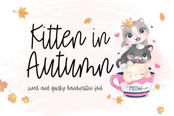 Kitten in Autumn Typeface Review for Editorial Design