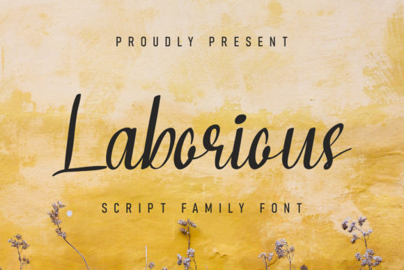 Laborious: The Elegant Script Handwritten Font for Editorial Design