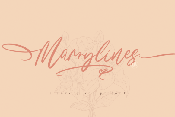 Marrylines Script Handwritten Font for Editorial Design