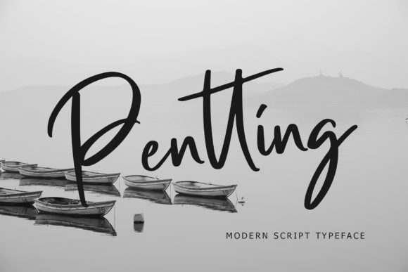 Pentting: A Relaxed Handwritten Font for Authentic Branding