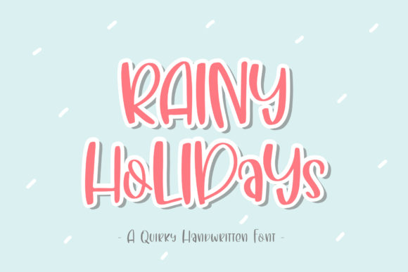 Rainy Holidays Font Review: A Whimsical Script for Design