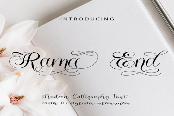 Rama End Typeface Review: A Script Handwritten Font for Romantic Campaigns