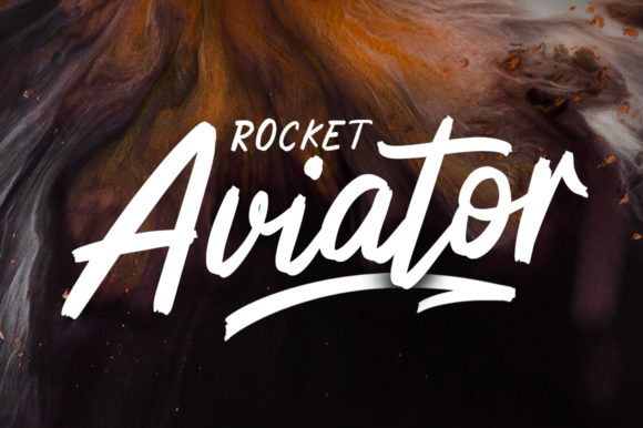 Rocket Aviator: A Modern Brush Handwritten Font for Editorial Design