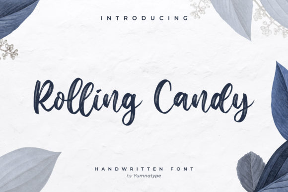 Rolling Candy Typeface: A Modern Script for Handmade Branding
