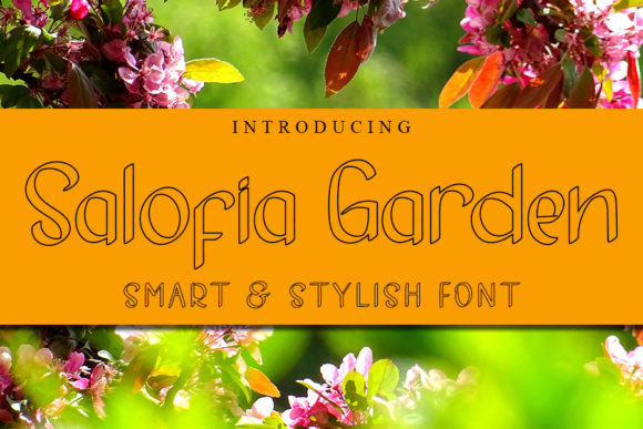 Salofia Garden: The Handwritten Font for Elegant Craft Projects