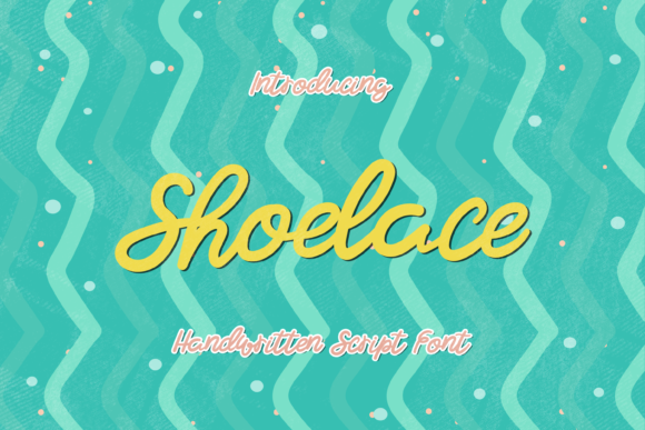 Shoelace Typeface: Elevating Campaign Visuals with Quirky Handwritten Style