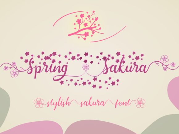 Spring Sakura: Elegant Script Handwritten Fonts for Wedding Invitations
