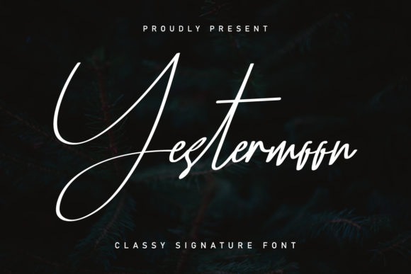 Yestermoon Script Handwritten Fonts for Elegant Campaign Design